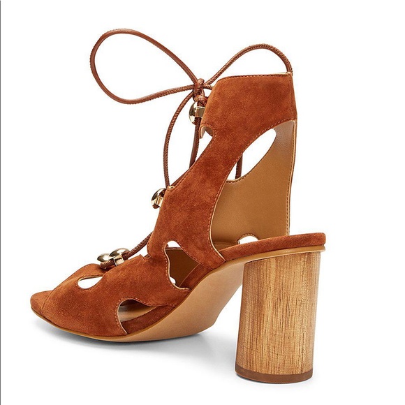 New Rebecca Minkoff Adiv Ghillie Cage Tan Sandal - Picture 6 of 8